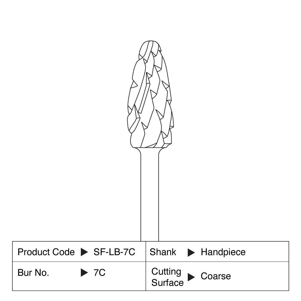 Shofu Lab Carbide Bur HP #7C 1/Case