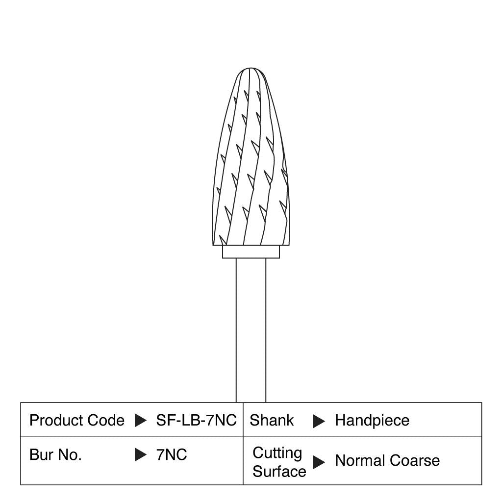 Shofu Lab Carbide Bur HP #7NC 1/Case