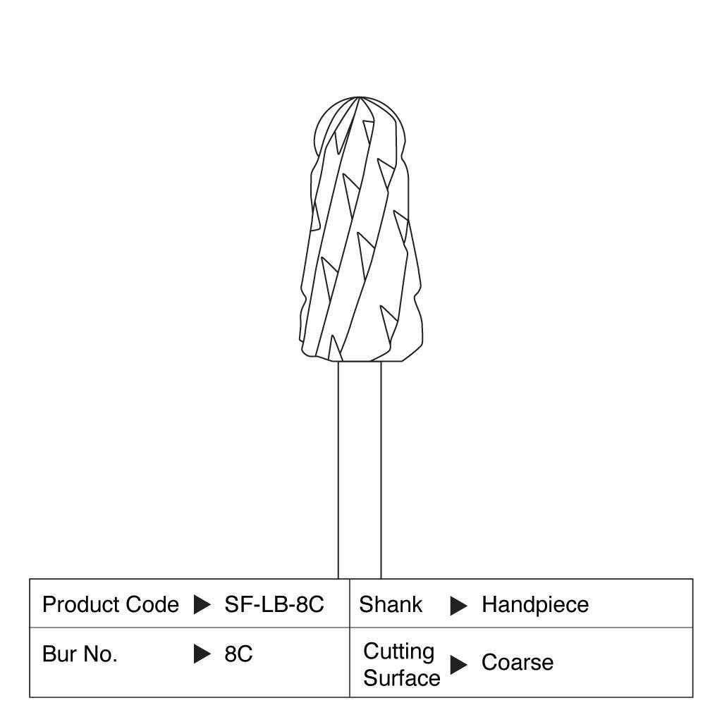 Shofu Lab Carbide Bur HP #8C 1/Case